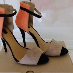 Zara Color Block Heels